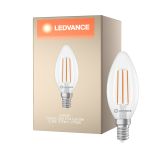 Ledvance Classic LED E14 Kerze Fadenlampe Klar 2.2W 470lm - 827 Extra Warmweiß | Ersatz Für 40W
