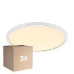 Mehrfachpackung 3x Nordlux LED-Wand- und Deckenleuchte Oja 29 18W 827 1700lm Weiß IP20 | 3-Stufen Dimmbar - Extra Warmweiß