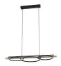 Eglo Pendelleuchte Boyal Holz Schwarz, Braun 40.5W 3600lm - 830 Warmweiß | Dimmbar